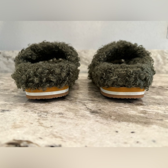 UBFEN Slippers Memory Foam Orthotic Fuzzy Slip On Open Toe Sz 6 - Picture 5 of 10